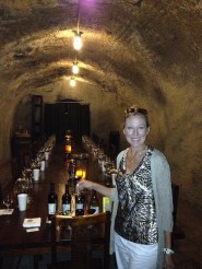 Wine tasting in the caves